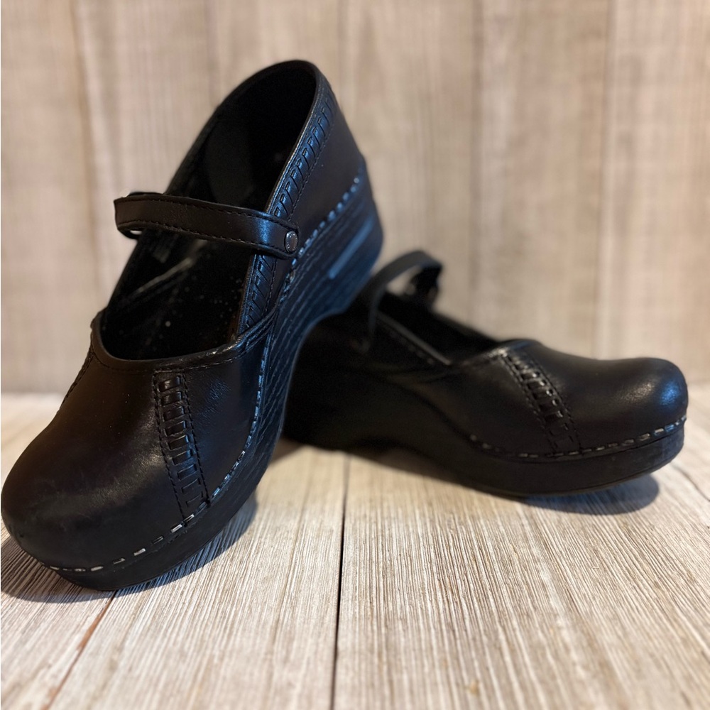 Black Mary Jane Dansko Clogs